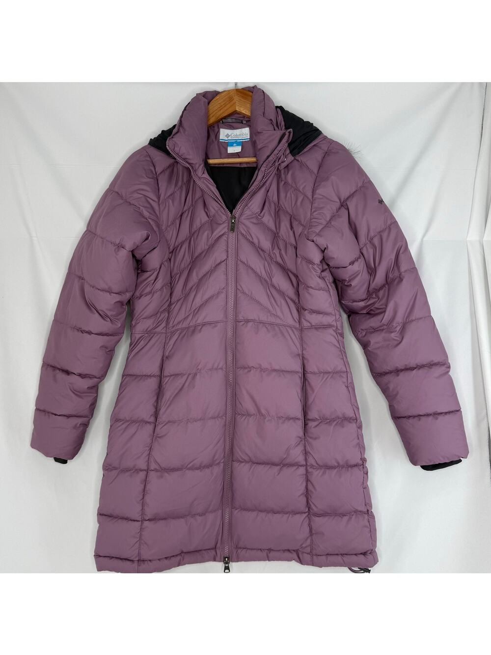 Columbia Purple Hooded Puffer Coat S